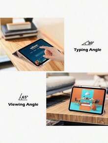 Clear Back Case For 10th Gen 10.9 Inch 2022 & 11th Gen 11 Inch 2025, Slim Protective Cover With Pencil Holder & Auto Sleep/Wake,Pink - Baby Pink - View 9