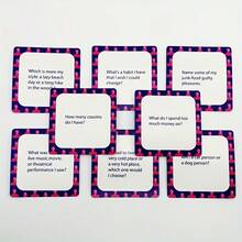 50道亲友卡牌游戏问答题，经济实惠的礼物，英文版，家居玩具及游戏，趣味派对玩具 - 彩色 - 查看 2