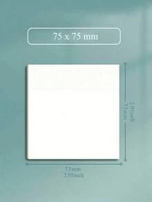 50/100/200 hojas de notas adhesivas transparentes y resistentes al agua para estudiantes, desprendibles, sencillas y reutilizables. - Multicolor - Ver 11