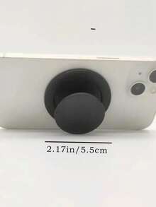 1pc Magnetic Phone Grip Stand With Magnetic Base - Foldable, Compatible With IPhone, Non-Slip Base, Space-Saving Design, Suitable For Video Calls, Gaming, Car Dashboard - Compatible Accessories, Magnetic Phone Holder, Handsfree Viewing, Minimalist Style, Safety Accessory, Office Worker, Gaming Gear, Compact Accessory, Sturdy Support, Phone Stand, Gift For Friends - Nhiều màu - Xem 3