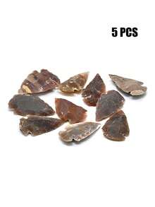 1/2/3/5 件装精美宝石箭头 - 华丽碧玉箭头、水晶和疗愈石燧石箭头 - 1 英寸至 1.5 英寸箭头，适用于 DIY 项目工艺制作和珠宝制作 - 彩色 - 查看 8