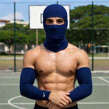 UV Cuff Kit + Balaclava Cap UV 50+ Sun Protection - Navy Blue Kit - View 1
