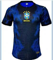 Brazilian National Team 2026 World Cup T-Shirt - High Quality Gradient Design - 寶藍色 - 查看 2