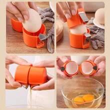 1pc Stainless Steel Egg Peeler, Effortless Egg Peeling Tool, Efficient Kitchen Gadget For Boiled Eggs, Time-Saving Breakfast Prep, Compact & Easy To Store - Multicolor - View 7