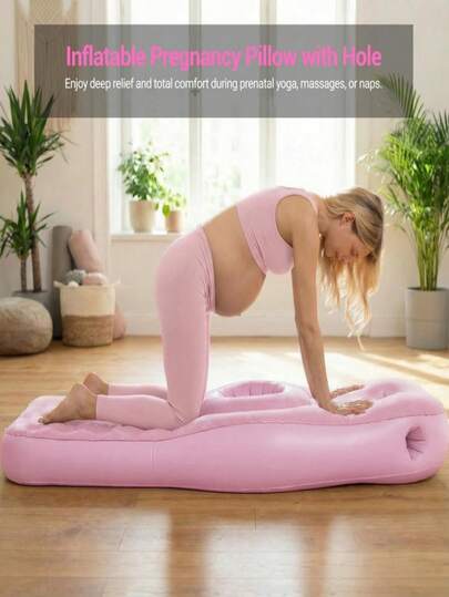 Thick Pregnancy Mattress, Comfortable Pregnancy Sleeping Pad, Pregnancy Pillow With Head And Abdomen Holes For Side Sleeping Pregnant Women, Pregnancy Swimming Pool Float For Abdominal Massage