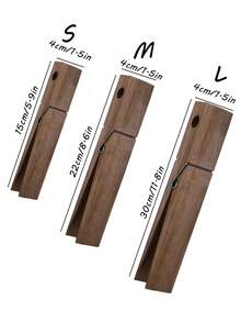 2pcs Extra Large Wooden Clothes Clips Towel Rack, Oversized Wooden Clips Towel Rack With Hooks, Farmhouse Decor For Housewarming Gift, Home Storage, Multi-Purpose Clothes Drying Rack, Bathroom Wall Decor, Bathroom Accessories - Multicolor - View 7