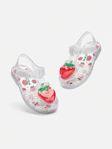 Balabala 女童果冻凉鞋，夏季防滑婴儿凉鞋，2025 新款 - 白色調 - 查看 4