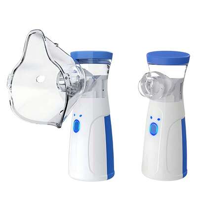 Nebulizador, Nebulizador portátil, Nebulizador para adultos y niños, para problemas respiratorios, máscara de nebulización y nebulizador de tasa de nebulización ajustable, humidificación facial