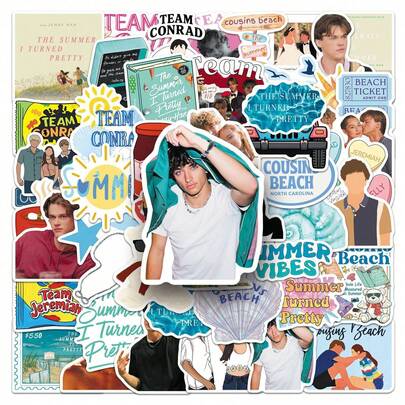 50 Stück Cartoon Charakter Aufkleber, kreative dekorative Aufkleber für Gepäck, Skateboard, Tasse, Gitarre