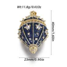 1pc Copper Creative New Easter Egg Hot Air Balloon Pendant, DIY Bracelet Necklace Phone Chain Jewelry Accessory - Multicolor - View 31