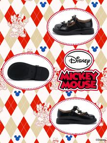 Mickey Mouse Authorized collaboration with | A pair of children's sneakers, suitable for daily, festival, sports, and outdoor wear. It fits the foot comfortably, is anti-slip, wear-resistant, and breathables's's's's's's。 sneakers, girls' sneakers, girls' board shoes) - 黑色 - 查看 4