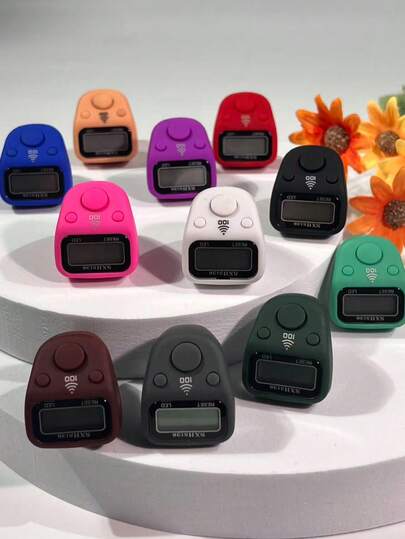 Fashionable Multi-Color Electronic Finger Counter, Portable Digital Counting Tool, Compact Electronic Finger Counter, Popular High Cost-Effective Counting Tool, LED Light, Fresh Color Scheme, Precise Counting, Comes With Card Paper, Suitable For Outdoor Scenarios, Small Gift For Events, Counting For Religious Worship And Recitation, Muslim Dhikr And Prayer, Daily Wear And Decoration, Emotional Gifts And Social Etiquette, Mindfulness And Meditation Aid, Warehouse Counting, Event Counting