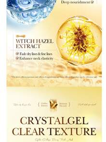 24K金水晶胶原蛋白颈膜，5片/包，深层滋养，减少皱纹，增强弹性，抚平细纹，适合颈部护理 - 24K金 - 查看 10