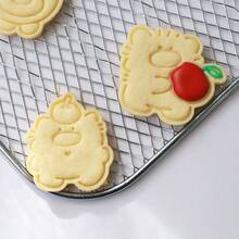 Bộ 3 khuôn cắt bánh quy hình gấu, táo, dưa hấu dễ thương, thích hợp để làm bánh quy hình gấu, táo, dưa hấu. - Xem 5