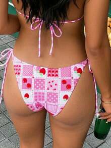 Sultry Sol 2026新款女士时尚系带沙滩度假必备泳装比基尼套装 - 彩色 - 查看 5