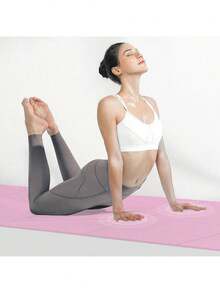 173*61cm EVA Solid Color Yoga Mat, Portable Foldable Pilates Fitness Mat, Home Gym Exercise Equipment - Purple - View 10