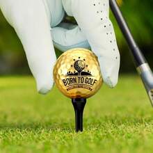 Retirement Balls With Tees And Box Funny Retirement Gifts Dad Coworkers Golfers Husband - 6 + Gold + Classic Style - View 4
