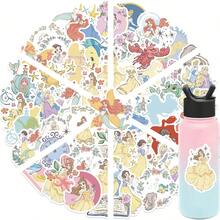 Disney 50张迪士尼可爱卡通公主贴纸，可用于DIY日记本、笔记本电脑、行李箱、滑板涂鸦等经典装饰贴纸 - 1 Set - 查看 10