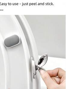 2pcs/Set Toilet Seat Lift Assist, Multifunctional Toilet Lid Lifter Hook, Suitable For Bedroom, Living Room, Drawer, Cabinet, Kitchen And Other Household Items - A - View 8