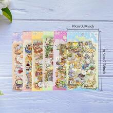 4 SHEETS PET Sticker Album, Scrapbook Decoration, For Collaging Photo Albums, Junk Journals, Decorations For Phone Cases, Water Bottles Holiday Decorations Christmas Halloween Valentine's Day Stickers Scrapbook Supplies Stationery Funny Stickers Kindle - Stickers - View 2
