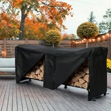 【専用カバー付き】【幅240cm】薪ラック 屋外 薪ラック 薪棚 薪ストッカー 薪置き棚 薪ストーブグッズ 薪 ラック 大型 軽量 チール製 収納 整理 保管 乾燥 薪保管 薪収納 アウトドア 暖炉 焚火 組み立て式 室外 冬 家庭用【ブラック】 - 1 - チェックする 12
