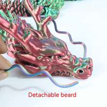 3D Printed Dragon Model For Valentine's Exchange Toy,Valentine Party Favor, Prize Supplies, 1 Count Creative Desktop Decoration, Dragon Model Ornament, 3d Printed Fidget Toys,Office Desktop Decoration, Perfect Holiday Gift,Easter Egg Gifts,3d Printed Stuff - Red Blue - View 11