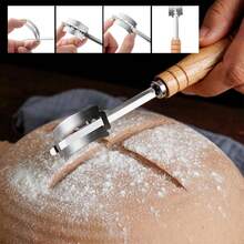 5pcs Stainless Steel Wood Handle Scraper Knives, Food Scraper, Flour Scraper Board, Baking Tools, Sausage Slicing Knife, Dough Cutter - View 6