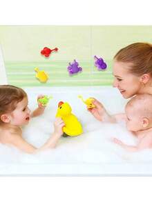 Soft Silicone Building Blocks Toy Animal Shape Suction Toy For Over 3 Years Old Kids Stress Release Parent-Child Interactive Game Sucker Bath Toy - Multicolor - View 7