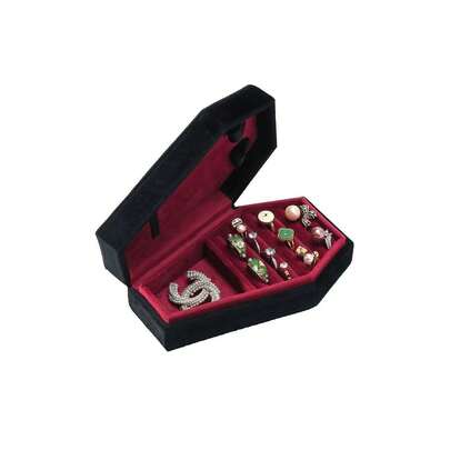 1个旅行便携首饰盒，耳环收纳盒，创意戒指盒，圣诞礼物