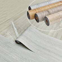 1 Roll 15.74x118.11 Inch Thick PVC Vintage Wood Grain Flooring Sticker, Self-Adhesive Coated, Easy To Remove And Replace, Easy To Clean, Suitable For Indoor Kitchen, Bedroom, Bathroom, Dining Room, Living Room, Countertop - C - View 2