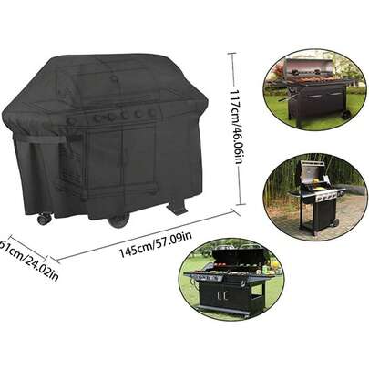 Waterproof BBQ Grill Cover, Outdoor Patio Garden Barbecue Grill Dust And Waterproof Protective Cover