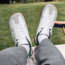 男士全天候宽楦真皮运动鞋 – 防水防滑休闲步行鞋 - 白色 - 查看 7