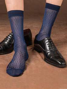 1 Đôi tất ống lưới cỡ lớn - Chất liệu pha nylon trong suốt, siêu mỏng, thoáng khí, phù hợp cho công sở và thường ngày, thoải mái khi đứng lâu/thời tiết mát mẻ, kiểu tất độc đáo cho công việc và sử dụng hàng ngày (Giặt tay/Giặt khô) - Nhiều màu - Xem 10