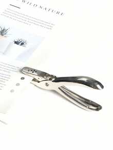 1个单孔打孔器，省力金属打孔器，圆孔打孔钳，一次最多可打8张纸！ - 圓形孔徑 - 查看 11