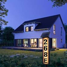 2pcs Outdoor Solar Mailbox Light With Pole, Dual-Mode Design, 1200Mah,Easy Installation, LED Address Sign For Home And Mailbox, Modern Lighting Technology, Glow-In-The-Dark Numbers, A Must-Have For Homeowners - Đèn số nhà năng lượng mặt trời nâng cấp - Xem 9