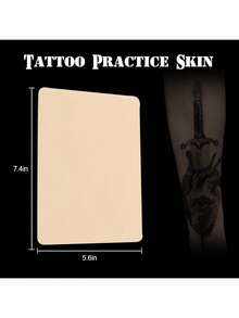 Blank Tattoo Practice Skin, Double-Sided Fake Tattoo Skin, Suitable For Practice By Beginner And Experienced Tattoo Artists - Multicolor - View 2