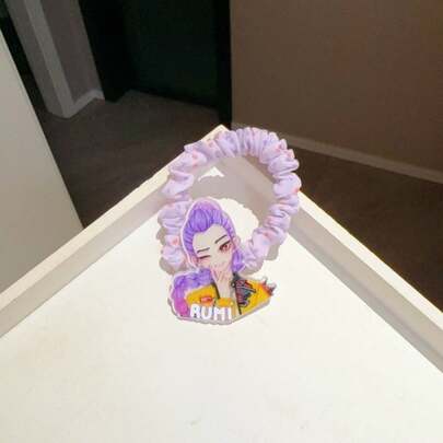 Cute Cartoon Elastic Hair Ties, Suitable For Wearing To Parties And Events, Can Be Used As Birthday Gifts, Party Favors, Or Gifts For Fans Of The Witch Hunting Team