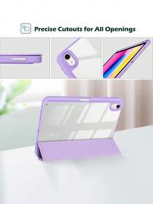 适用于 Air 11 英寸 M4/M3/M2 (2026/2025/2024)、Air 第五代/第四代 (2022/2020) 10.9 英寸的混合超薄保护壳 - 防震保护套，带透明后盖和笔槽，紫色 - 紫羅蘭色 - 查看 7