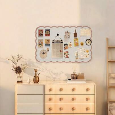 1 pieza Tablero de boletín de estilo Memphis de fieltro, sin necesidad de clavos, montaje en pared autoadhesivo, tablero de avisos de fieltro extraíble para el hogar, la oficina, el aula, tablero de alfileres de fieltro reutilizable, organizador de pared creativo y tablero de tareas para reemplazar la pizarra blanca, admite la exhibición de notas/fotos/carteles, ideal para la decoración de la pared de fotos, la exhibición en el aula, el anuncio del curso