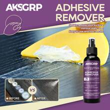 30ml/50ml/120ml Removedor de Adesivo, Dissolve e Amolece Efetivamente Adesivos em Vidro e Pintura Automotiva, Remove Fita Residual, Adesivos e Etiquetas de Móveis, Pisos e Paredes, Kit de Spray Portátil com Esponja, Essencial para Cuidados Domésticos, Fácil de Usar, Fórmula Suave, Adequado para Mãos e Superfícies Automotivas. - Removedor de adesivo - Visão 5