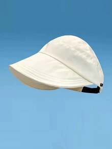 1pc Fashionable & Versatile New Loose Brim Hat, Suitable For Ponytail, Chic Accessory,Summer,Beach,Holiday,Travel - B - View 13