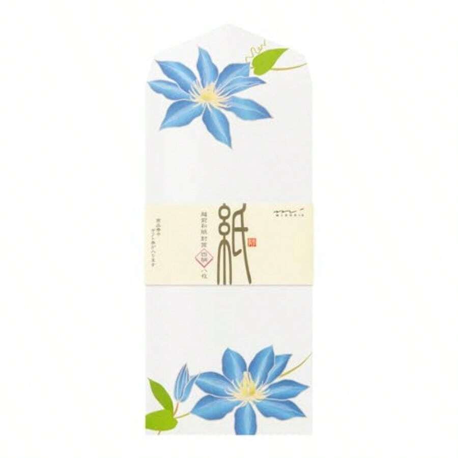 ミドリ 封筒 初夏レター 4柄入 夏の花柄 85950006 - 写真の通り - チェックする 1