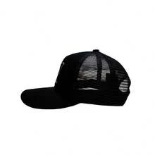 Adjustable Unisex Baseball Cap - Cool Hip Hop Trucker Hat, Sun-Shading Open Top Hat, Streetwear Outdoor Cap, Urban Fashion Hat - Black - View 3