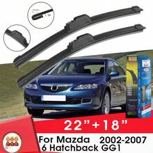 Mazda6 Hatchback GG1 2002-2007 Windshield Wiper Rubber Silicone Blades - T0022+0018 - View 2
