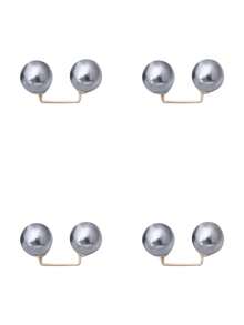 4pcs/2pcs/1pc Pearl Jeans Ankle Clip, Chest Anti Light Needle, Anti Stepping Slipper Buckle, Pants Length Adjuster - Multicolor - View 10