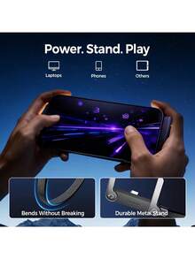 240W-65W Foldable Fast Charging Cable With Adjustable Phone Holder, Dual Type-C & USB-C Super Fast Charging, Bend-Proof Design, Compatible With Apple 15-17 Series, S, Suitable For Car And Home Use - Multicolor - View 8