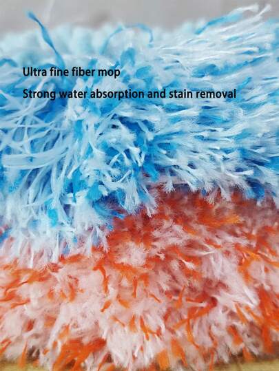 1/2pcs Compatible 6.1-6.3 Inch Rotating Mop Heads, Replaceable For Round Mop, Lion Head Fiber Ceiling Cleaning Mop, Car Window Squeegee Sunflower Duster Mop Head