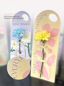 Bộ 6/3/1 món - Hộp hoa đơn cho Ngày của Mẹ, Vật liệu đóng gói bó hoa tự làm, Hộp hoa cầm tay 38 ngăn, Hộp quà tặng bó hoa đơn kèm thiệp chúc mừng Ngày Valentine, Hộp quà tặng bó hoa hồng, Hộp hoa cầm tay, Không bao gồm bó hoa, Chỉ bao gồm thiệp. - Xem 4