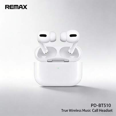 REMAX PD-BT510 Bluetooth Earphones: Stable Bluetooth Transmission, Automatic Connection Upon Opening The Case, Compatible With Both Android And Apple Systems, Seamless Cross-System Connection Without Lag.