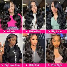 34-Inch High Shine Front Hairpiece, 4/27 Ombre Honey Blonde Front Hairpiece, Glueless Human Hair Blend Front Hairpiece For Women, 13x4 Transparent Lace Front Hairpiece, 200% Density Dyed Blended Human Hair Wig, Pre-Trimmed With Baby Hair - Natural & Black - View 10